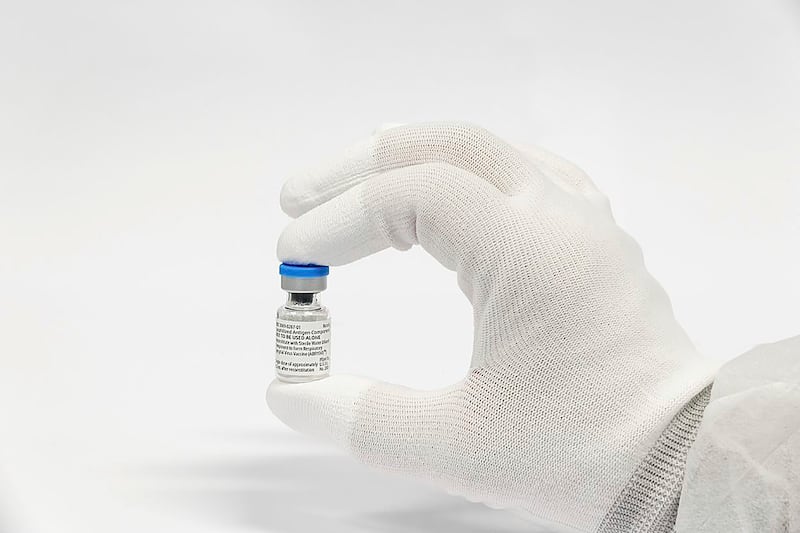 This image provided by Pfizer shows the RSV vaccine.