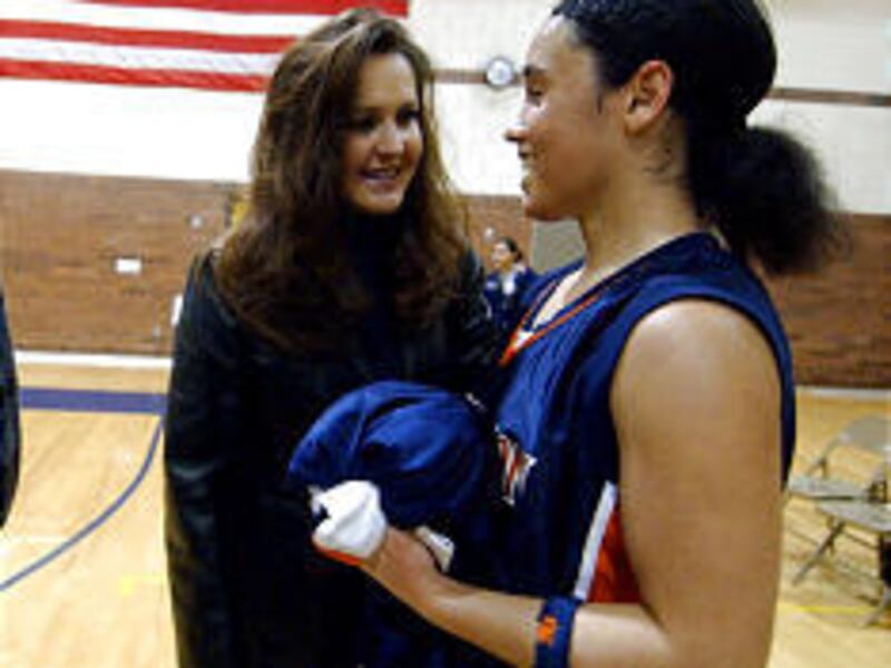Brighton's Vanessa Hutson, right, used the health struggles of her mother, Lisa, left, as personal motivation.