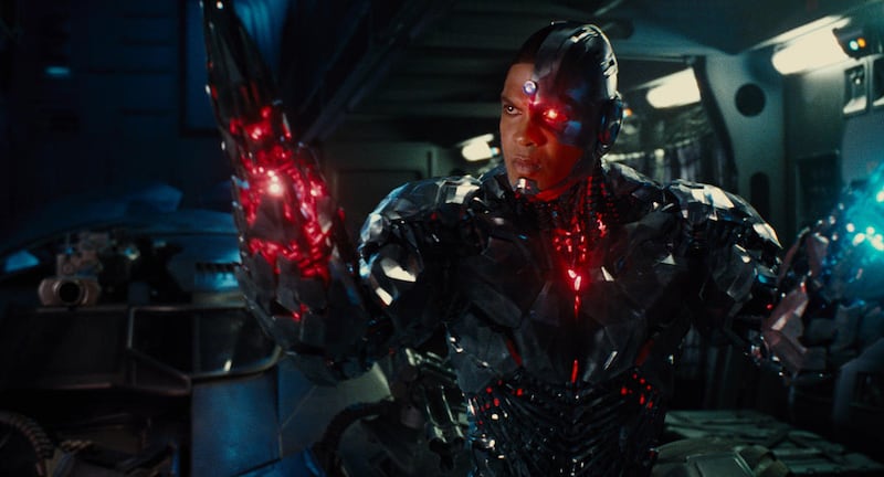 Ray Fisher as Cyborg in “Justice League.”