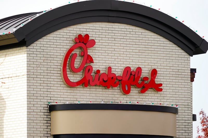 A Chick-fil-A in Philadelphia is pictured on Wednesday, Nov. 17, 2021.