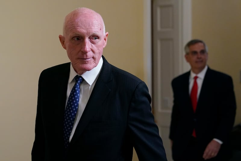 Arizona’s House Speaker Rusty Bowers arrives for the Jan. 6 committee hearing in Washington, Tuesday, June 21, 2022.