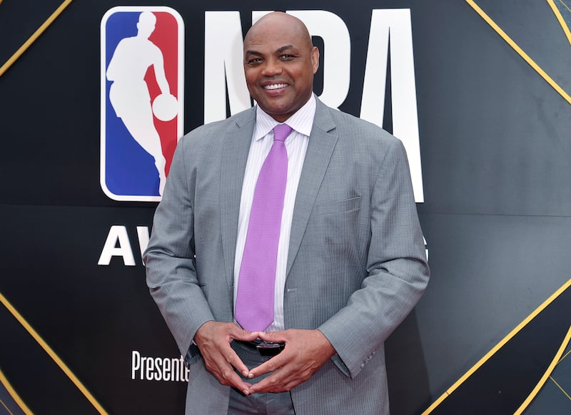 Charles Barkley arrives at the NBA Awards on June 24, 2019, at Barker Hangar in Santa Monica, Calif. Barkley says next season will be his last on TV, no matter what happens with the NBA's media deals. It will be the Hall of Fame player's 25th season and could be the last that TNT broadcasts the league.