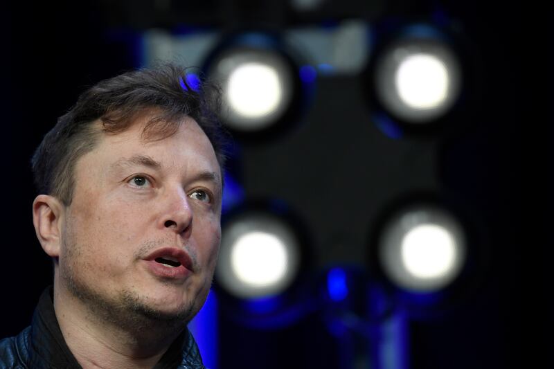 Elon Musk speaks at the SATELLITE Conference and Exhibition on March 9, 2020, in Washington.