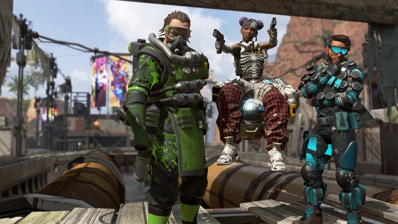 A screenshot of characters from "Apex: Legends."