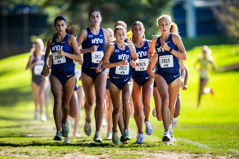 The BYU women’s cross country won the Big 12 championship on Saturday, Oct. 28, 2023.