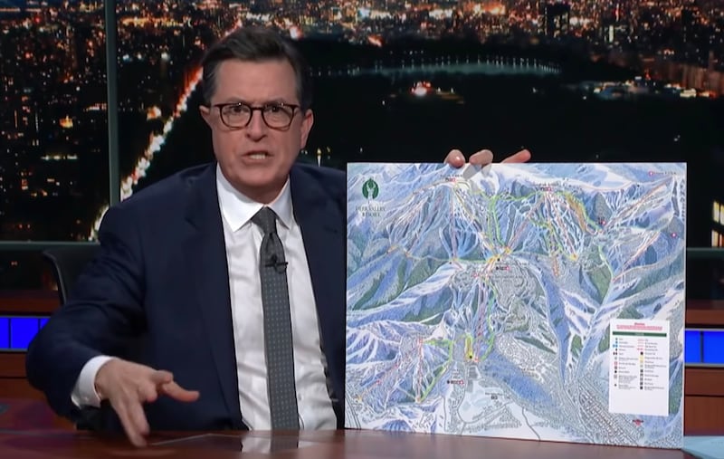 Stephen Colbert gave Utah’s Deer Valley Resort a shout out this week on “The Late Show.”