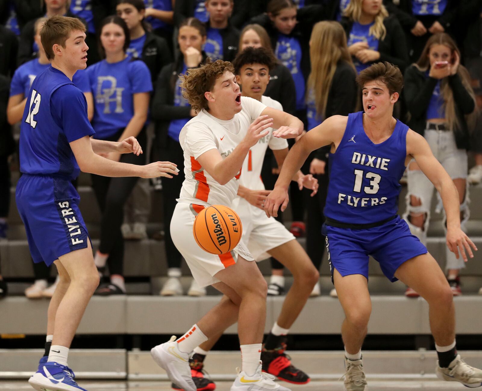 High school boys basketball Dixie grinds out win at Skyridge Deseret