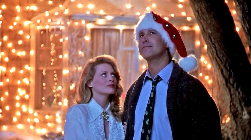 Beverly D’Angelo and Chevy Chase in “National Lampoon’s Christmas Vacation.”