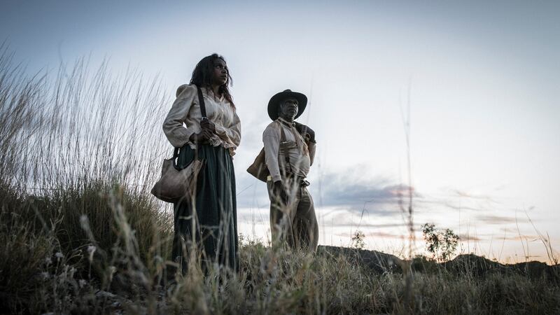 Natassia Gorie Furber and Hamilton Morris in “Sweet Country.”