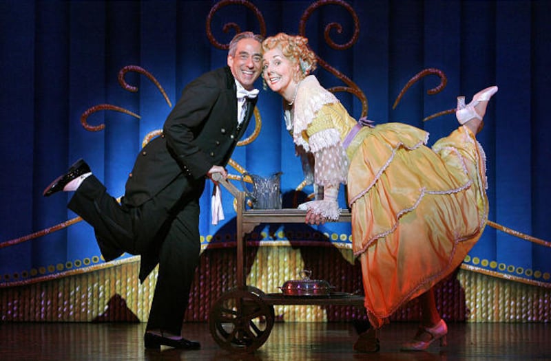 Robert Dorfman and Georgia Engel in "The Drowsy Chaperone," which continues through Sunday at the Capitol Theatre.