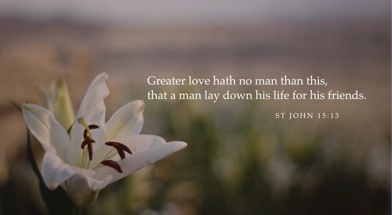 A quote from John 15:13 is shown in the Church's 2026 Easter video titled: “Jesus Christ's Greater Love for You.”