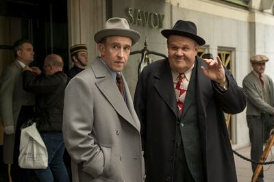 From left to right: Steve Coogan as Stanley "Stan" Laurel and John C. Reilly as Oliver "Ollie" Hardy in Sony Pictures Classics' "Stan & Ollie."