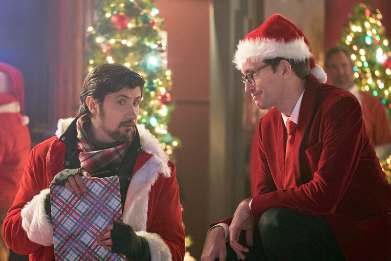 Rodrigo Beilfuss and Adam Hurtig in ‘The Santa Summit.’