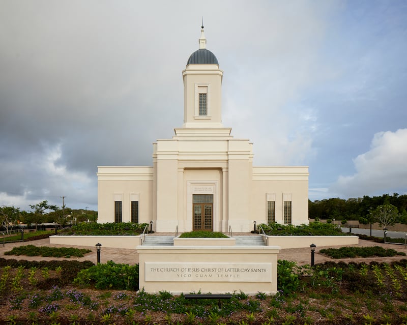 The newly dedicated Yigo Guam Temple features a new design for temples of The Church of Jesus Christ of Latter-day Saints.
