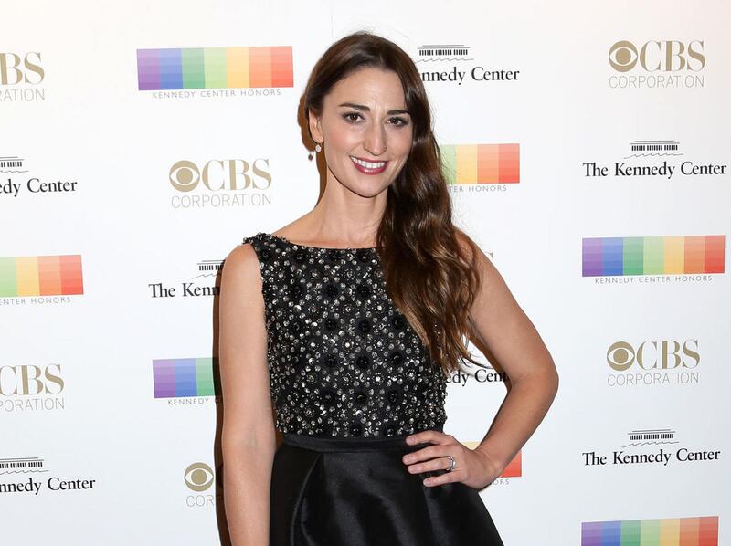 FILE - In this Dec. 6, 2015 file photo, Sara Bareilles attends the 38th Annual Kennedy Center Honors in Washington.