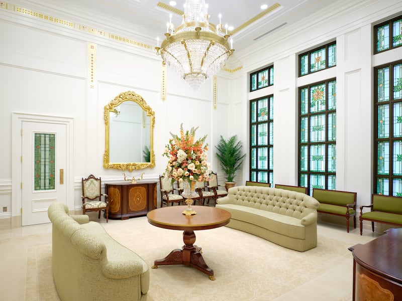 The celestial room of the Cody Wyoming Temple.