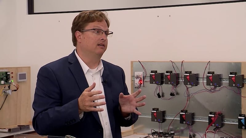 Sure-Fi founder and CEO Mark Hall said during an interview in Provo on Friday, Aug. 9, 2019, that Sure-Fi is the world’s first RF (radio frequency) technology in an unlicensed band that’s 100% reliable, like a wire.