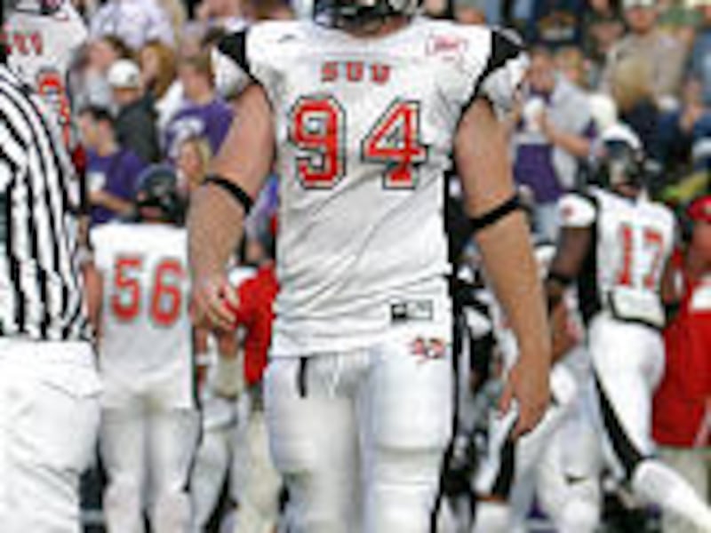 Levi Erickson is part of an experienced defensive line that should help improve Southern Utah's defense, which struggled in 2005.