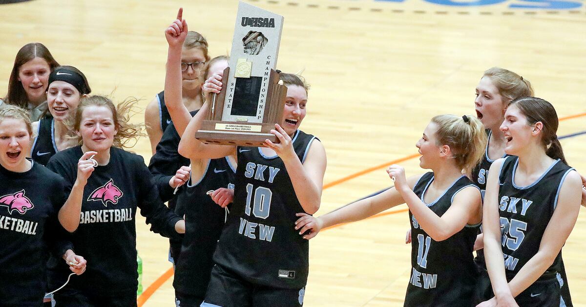 High school girls basketball Sky View beats Logan for 4A state title