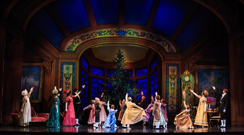 The party scene in Ballet West's "The Nutcracker."