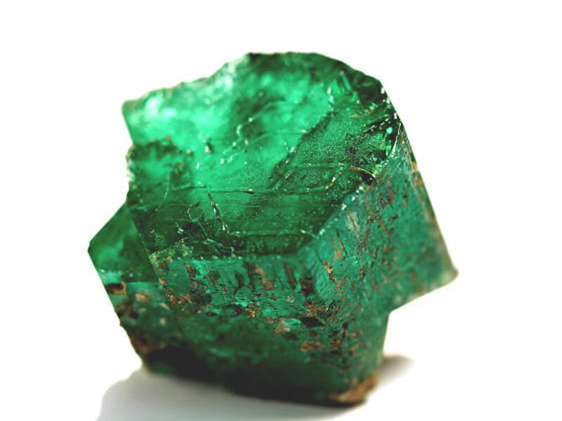 The 65-carat Carolina Emperor emerald was mined by Terry Ledford and Renn Adams in Hiddenite, N.C.