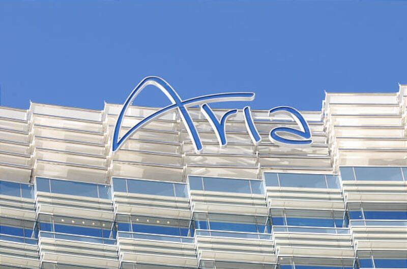 Aria Resort & Casino in Las Vegas celebrates its grand opening in the CityCenter complex Wednesday.