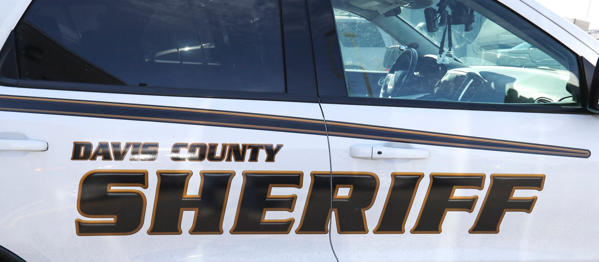A Davis County Sheriff vehicle is pictured at the Davis County Jail in Farmington.