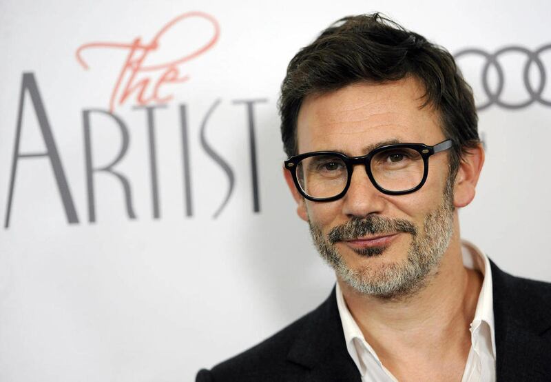Michel Hazanavicius, writer/director of "The Artist," poses at a screening of the film in Beverly Hills, Calif., Monday, Nov. 21, 2011. The silent, black-and-white film is set in Hollywood between 1927 and 1932.