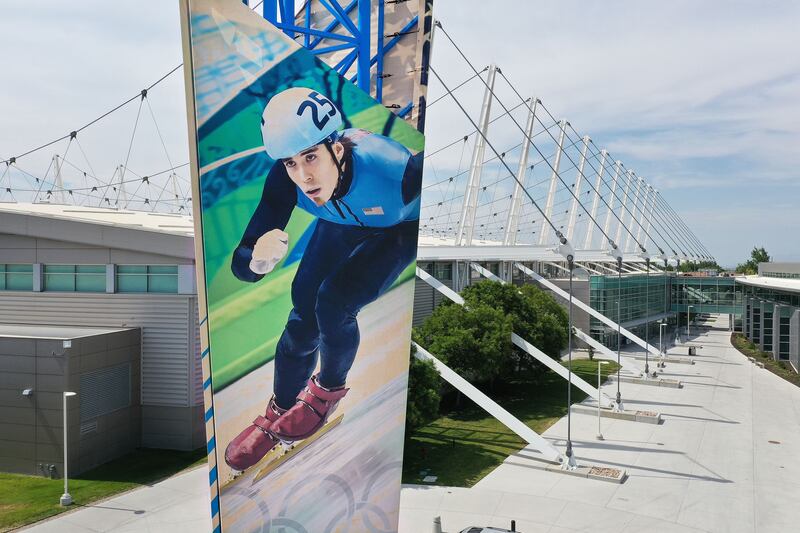The Utah Olympic Oval in Kearns, Utah.