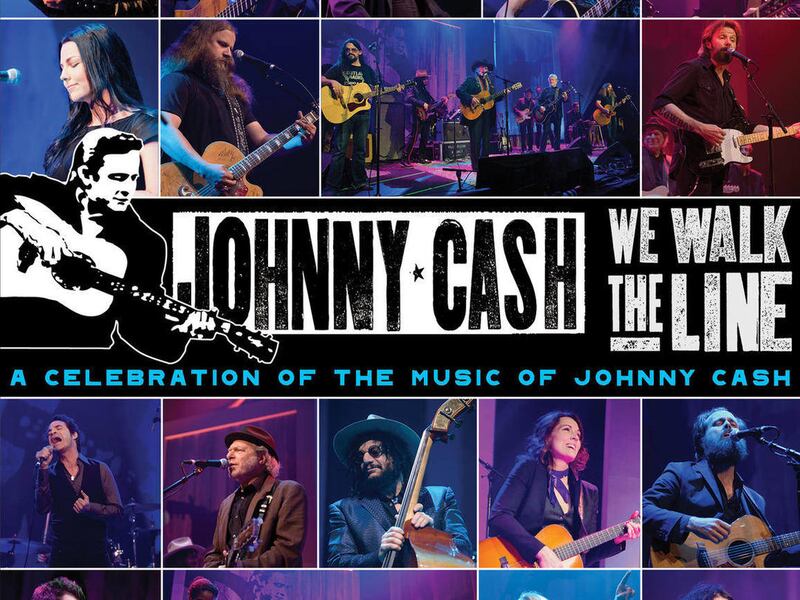 This CD cover image released by Legacy Recordings shows "We Walk the Line: A Celebration of the Music of Johnny Cash," a tribute to the late Johnny Cash.