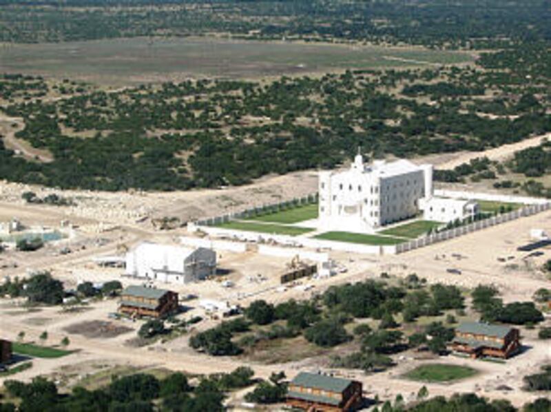 Construction at the FLDS compound in Eldorado, Texas, indicates an increase in population.