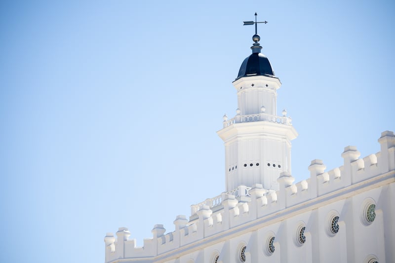 The St. George Utah Temple of The Church of Jesus Christ of Latter-day Saints.