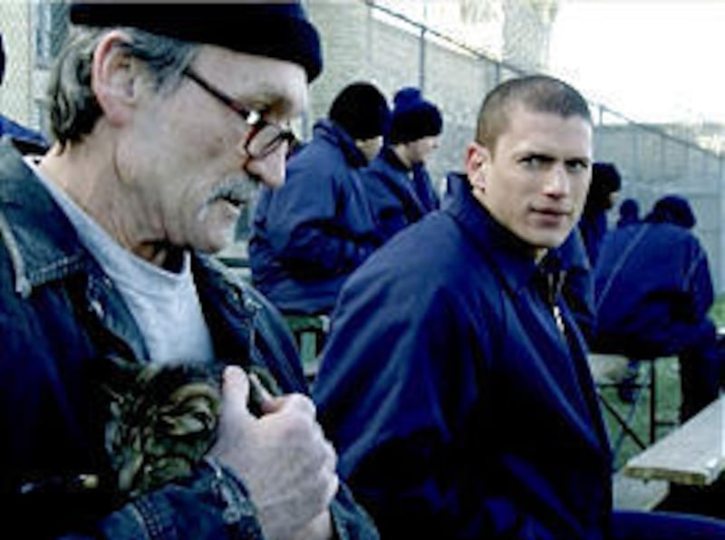 Muse Watson, left, and Wentworth Miller on Fox's "Prison Break," airing Mondays at 8 p.m. on Ch. 13.