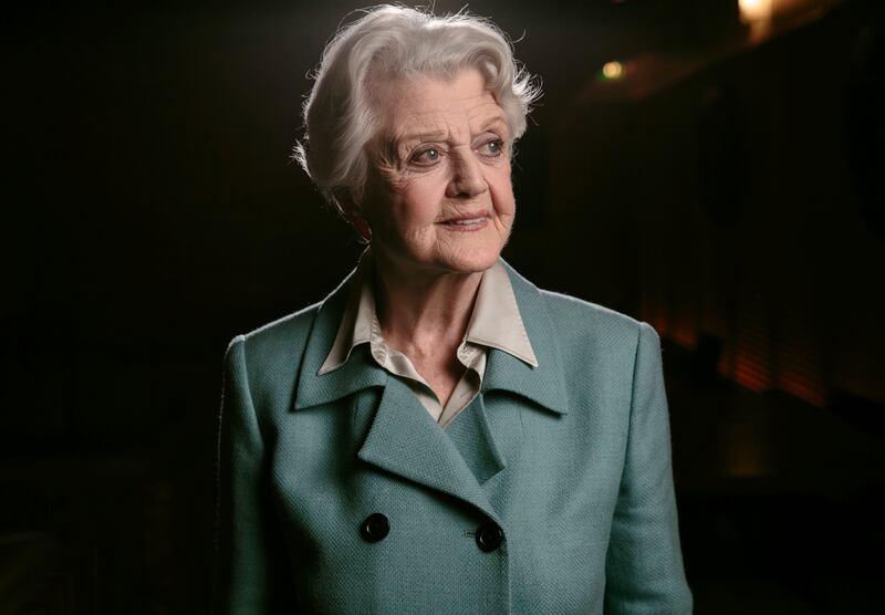 Angela Lansbury poses for a portrait during press day for “Blithe Spirit” in Los Angeles.
