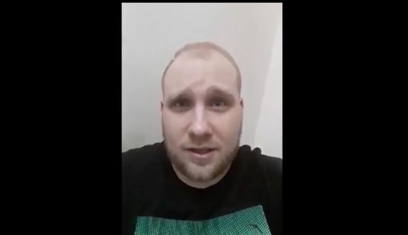 Screen grab from Josh Holt Facebook video