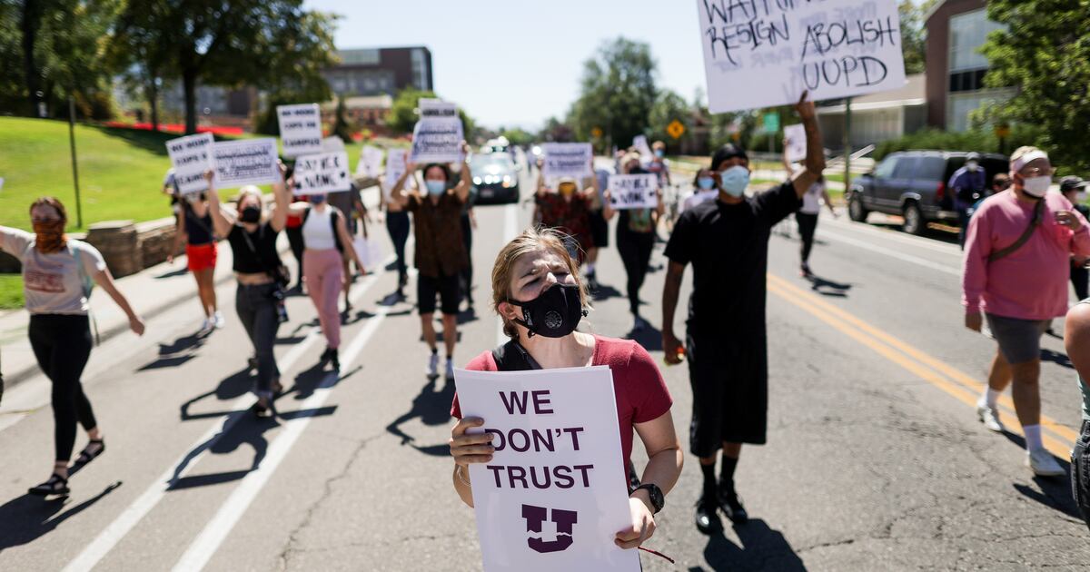 University of Utah protesters call for president’s resignation, closure of police department