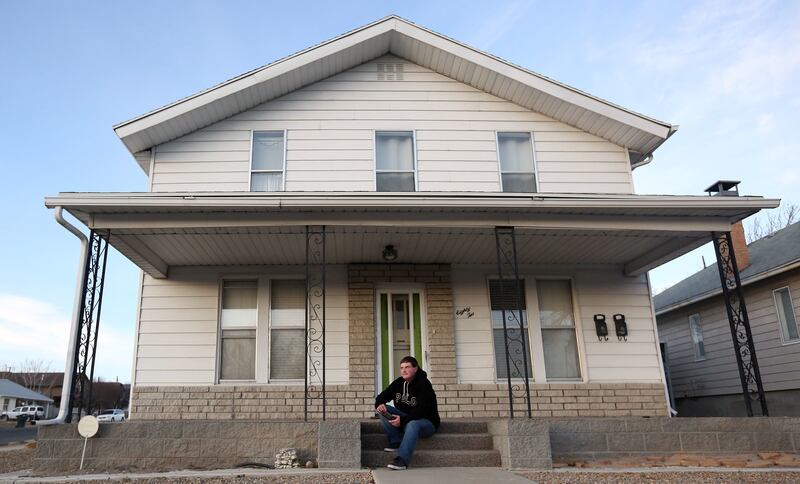 CJ McManus poses for a portrait in Price on Tuesday, Dec. 19, 2017. Carbon County is facing an opioid addiction epidemic. McManus is going through drug court for the second time and has been sober for 20 months. He rents an apartment in the back of this h