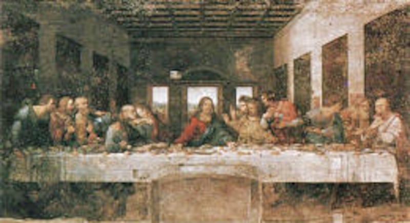 Leonardo Da Vinci's "The Last Supper."