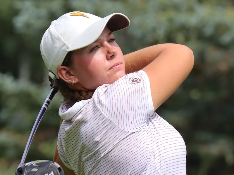 Grace Summerhays tees off