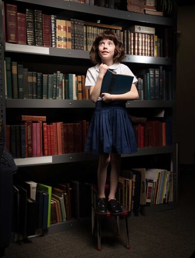 Lucy White as Matilda in the Monday/Wednesday/Friday cast of Hale Centre Theatre's "Matilda."
