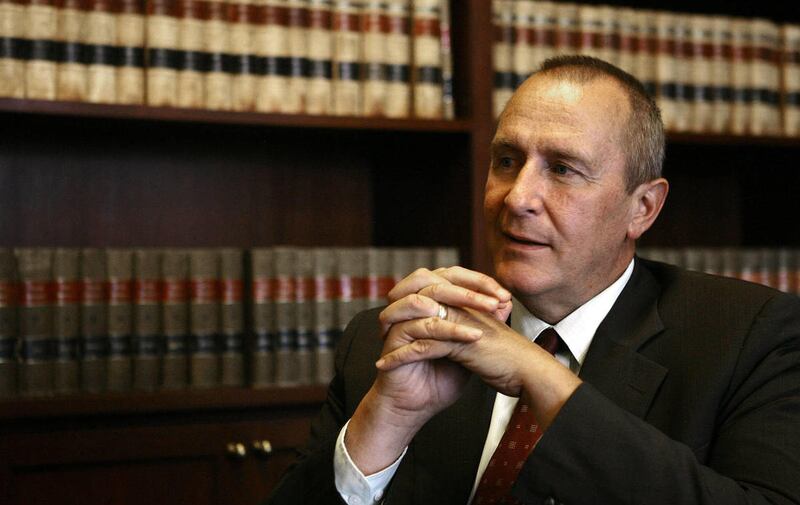 Utah Attorney General Mark Shurtleff talks about his future plans in the state, from his office at the Capitol in Salt Lake City June 29, 2011. He has since applied to be president of the University of Utah.