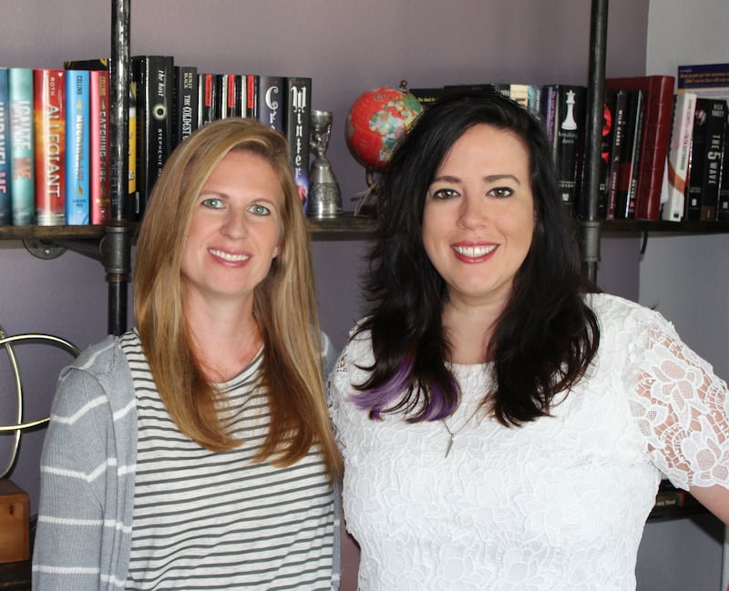 Mary Gray, left, and Cammie Larsen are publishing "edgy but clean" YA books with their new publishing company, Monster Ivy Publishing.