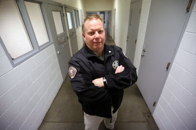 Carbon County Sheriff Jeff Wood poses for a portrait in the Carbon County Jail in Price on Tuesday, Dec. 19, 2017. Carbon County is facing an opioid epidemic.
