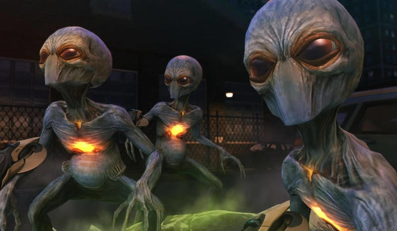 This video game image released by 2K Games shows extraterrestrial invaders in “XCOM: Enemy Unknown."