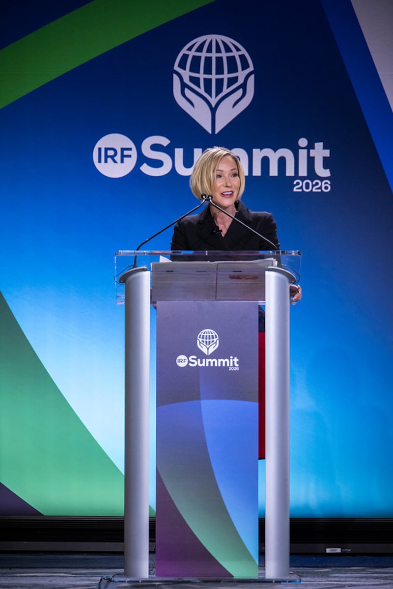 Pastor Paula White-Cain, White House Faith Office special adviser, speaks at IRF Summit 2026 in Washington, D.C.