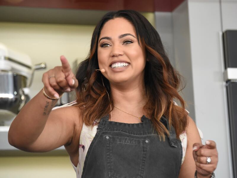 Ayesha Curry hosts the South Beach Wine & Food Festival — Goya Foods' Grand Tasting Village KitchenAid Culinary Demonstration on 13th Street & Ocean Drive, Saturday, Feb. 25, 2017 in Miami Beach, Fla.