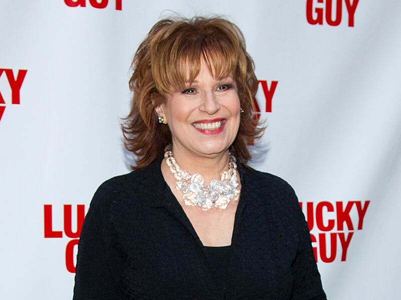 FILE - In this April 1, 2013 file photo, TV personality Joy Behar arrives at the "Lucky Guy" Opening Night in New York. A 2016 video clip has surfaced online of “The View” co-host showing an old photo of herself as a “beautiful African woman.” She display