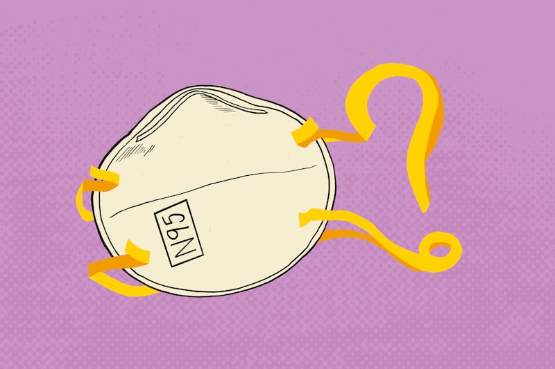 An illustration of the N95 mask.