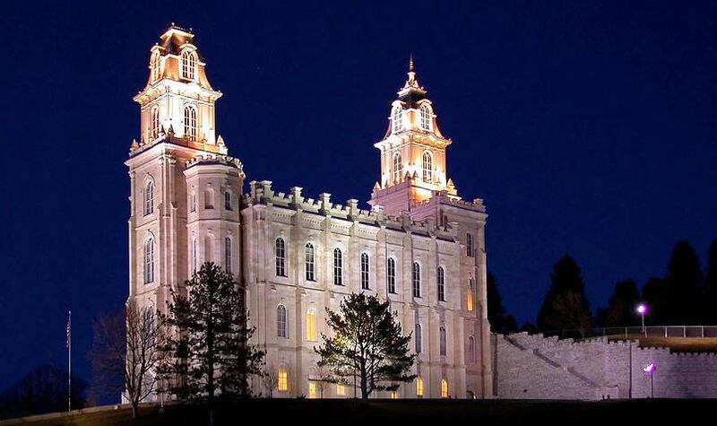 The Manti Utah Temple of The Church of Jesus Christ of Latter-day Saints.