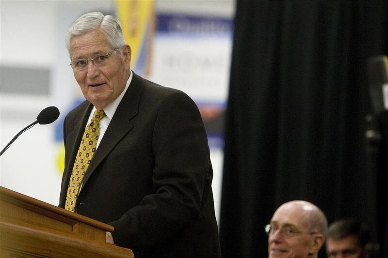 Former Presiding Bishop of the Church of Jesus Christ of Latter-day Saints H. David Burton speaks at the Sugar House Welfare Facility Dedication services in Salt Lake City on June 8, 2011. He has recently been appointed to serve on the board of directors